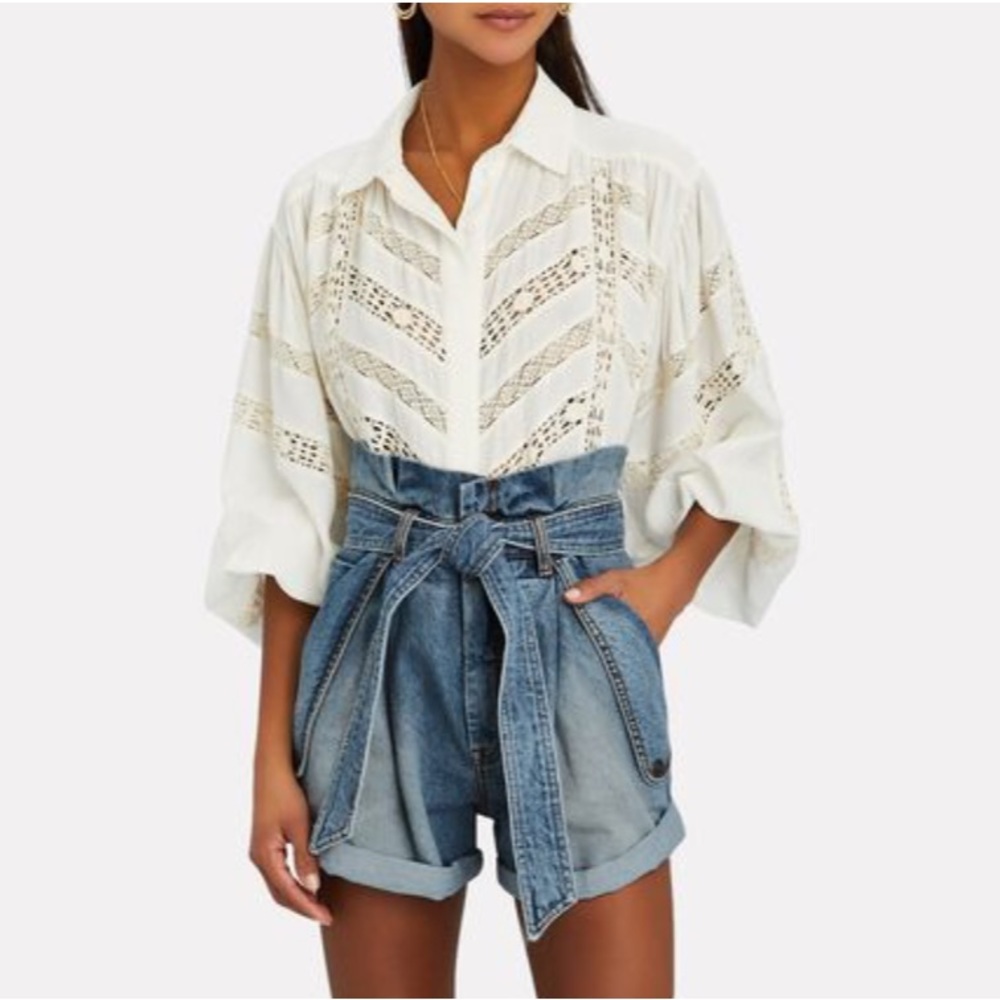 Authentic! Zimmermann denim paperbag shorts